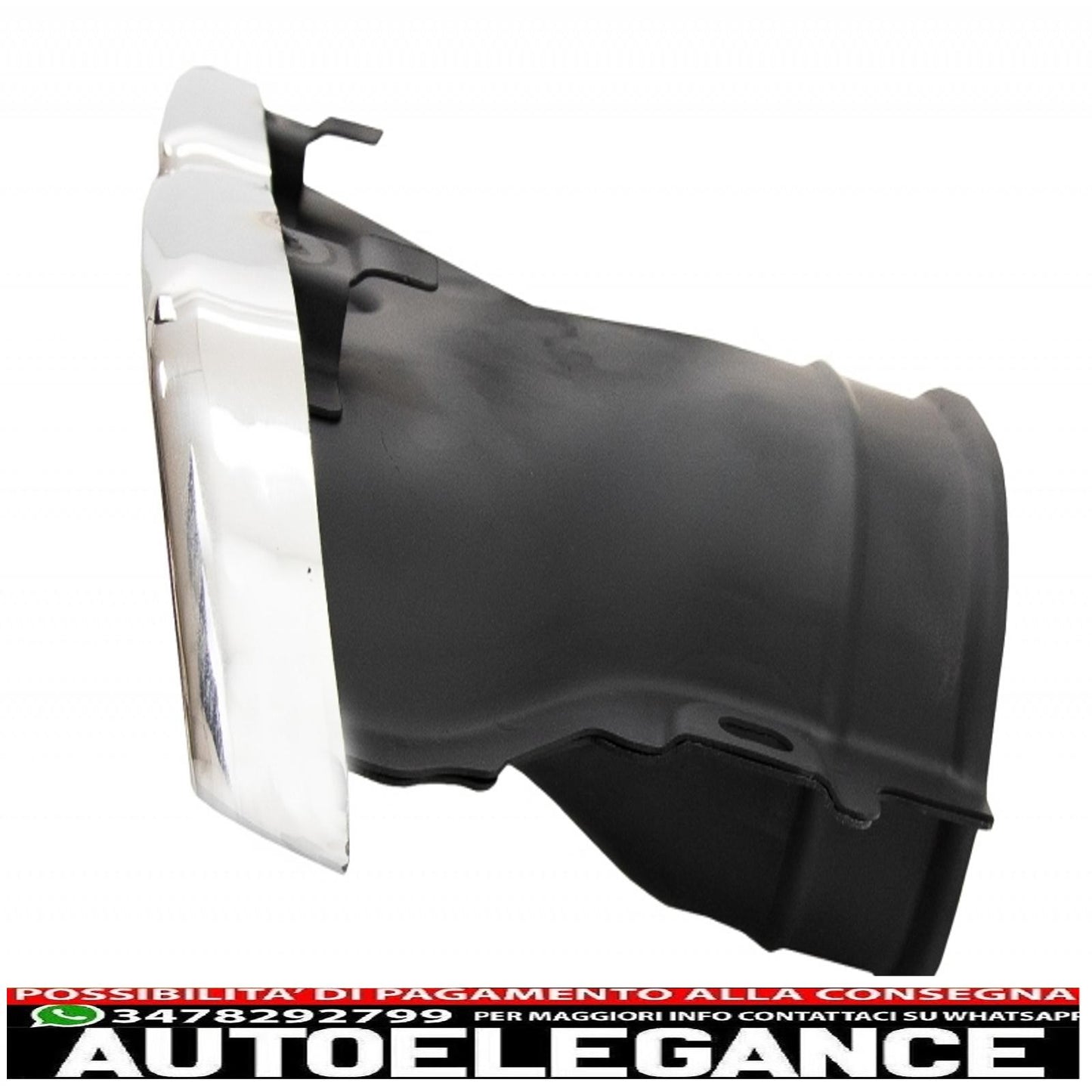 Diffusore d'aria per paraurti posteriore con terminali di scarico cromati, adatto per mercedes classe e w213 sport line (2016-2019) design e63