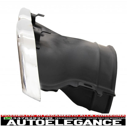 Diffusore d'aria per paraurti posteriore con terminali di scarico cromati, adatto per mercedes classe e w213 sport line (2016-2019) design e63
