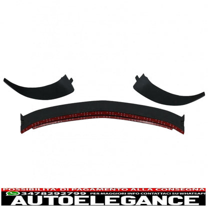 Front bumper lip suitable for mercedes e class w213 s213 c238 a238 facelift (2020-up) piano black