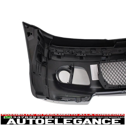 front bumper suitable for bmw 3 series e46 coupe cabrio (1999-2007) m-tech m-technik m-sport ii design with yellow fog lights