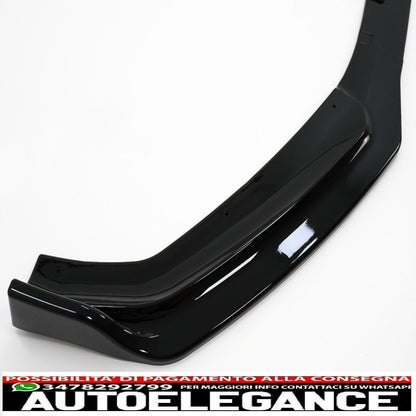 Additional front bumper spoiler suitable for audi a5 f5 (2017-2019) piano black