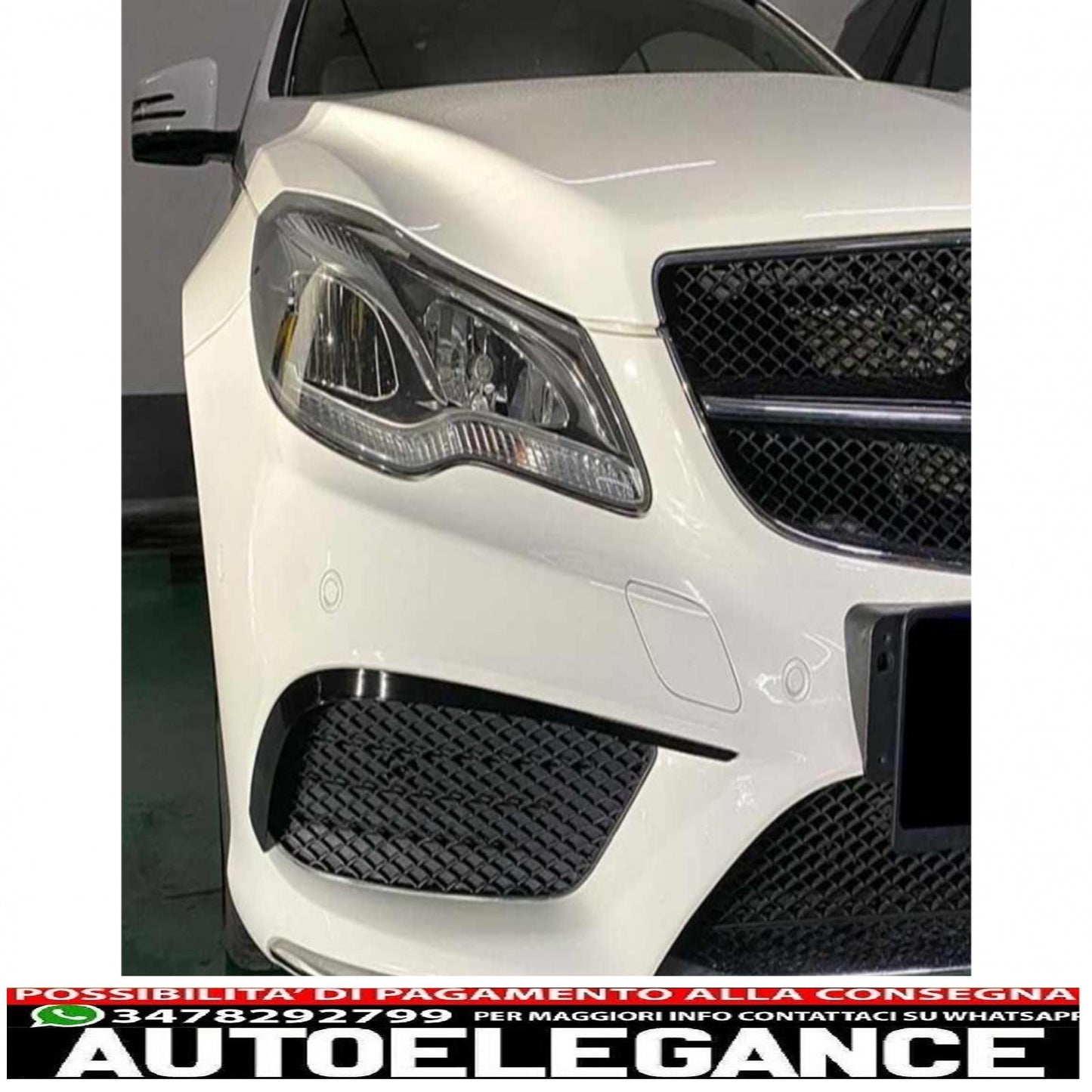 alette paraurti anteriore alette laterali flac adatte per mercedes classe e c207 coupe a207 cabriolet facelift sport line (2013-2017) AUTOELEGANCERICAMBI