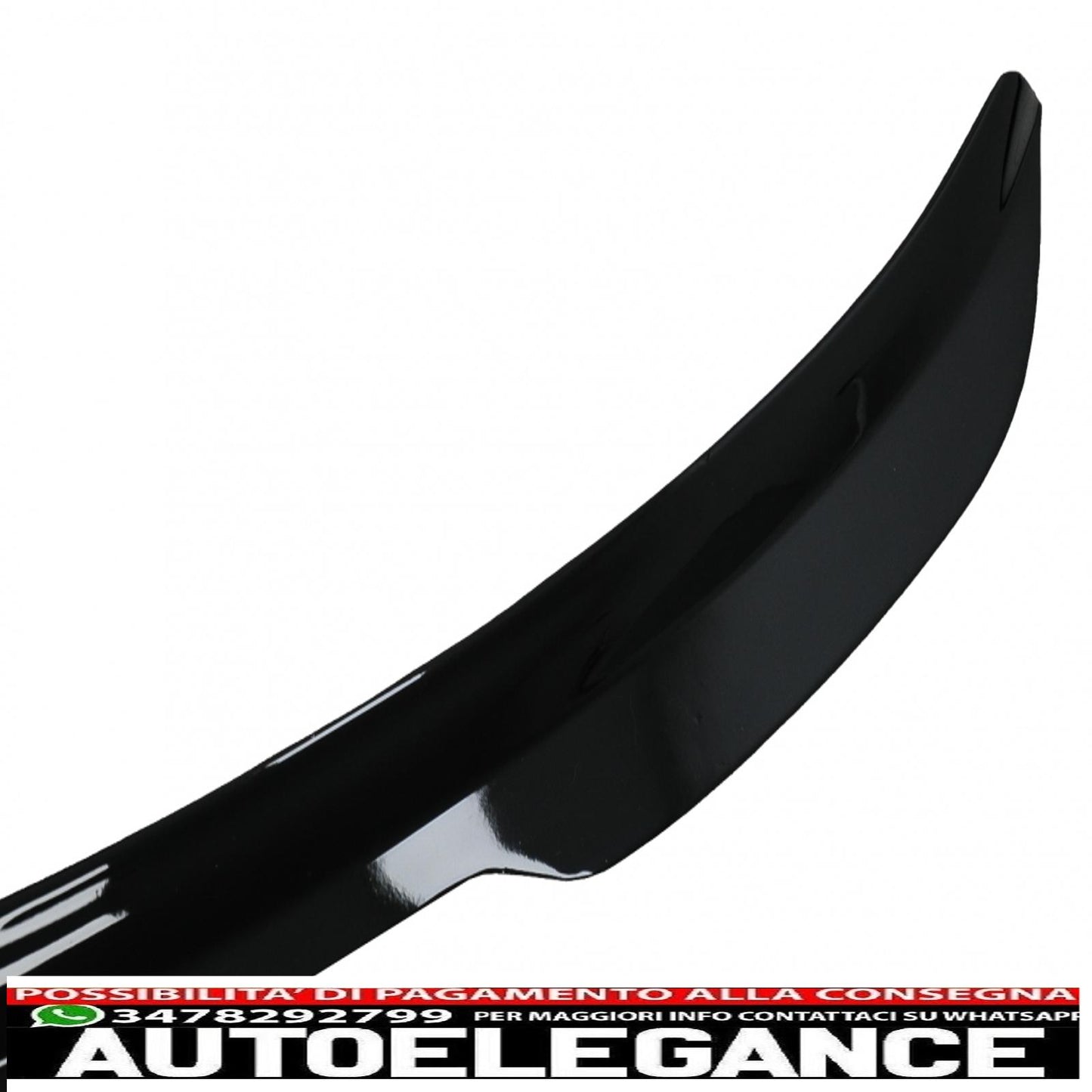 Additional roof spoiler suitable for audi a6 c7 4g avant (2011-2015) piano black
