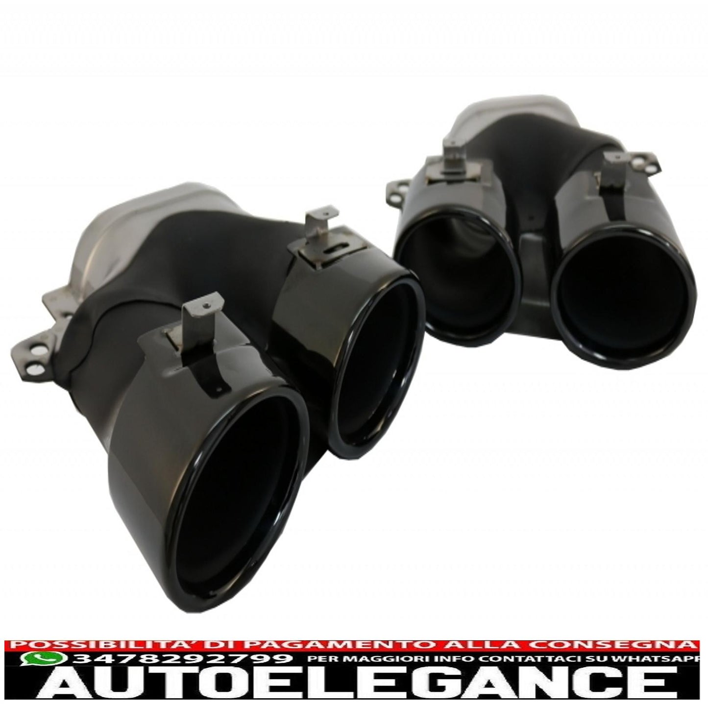 rear diffuser, exhaust tips and central grille suitable for mercedes e class c238 a238 amg sport line (2016+) e53 gt-r design all black 