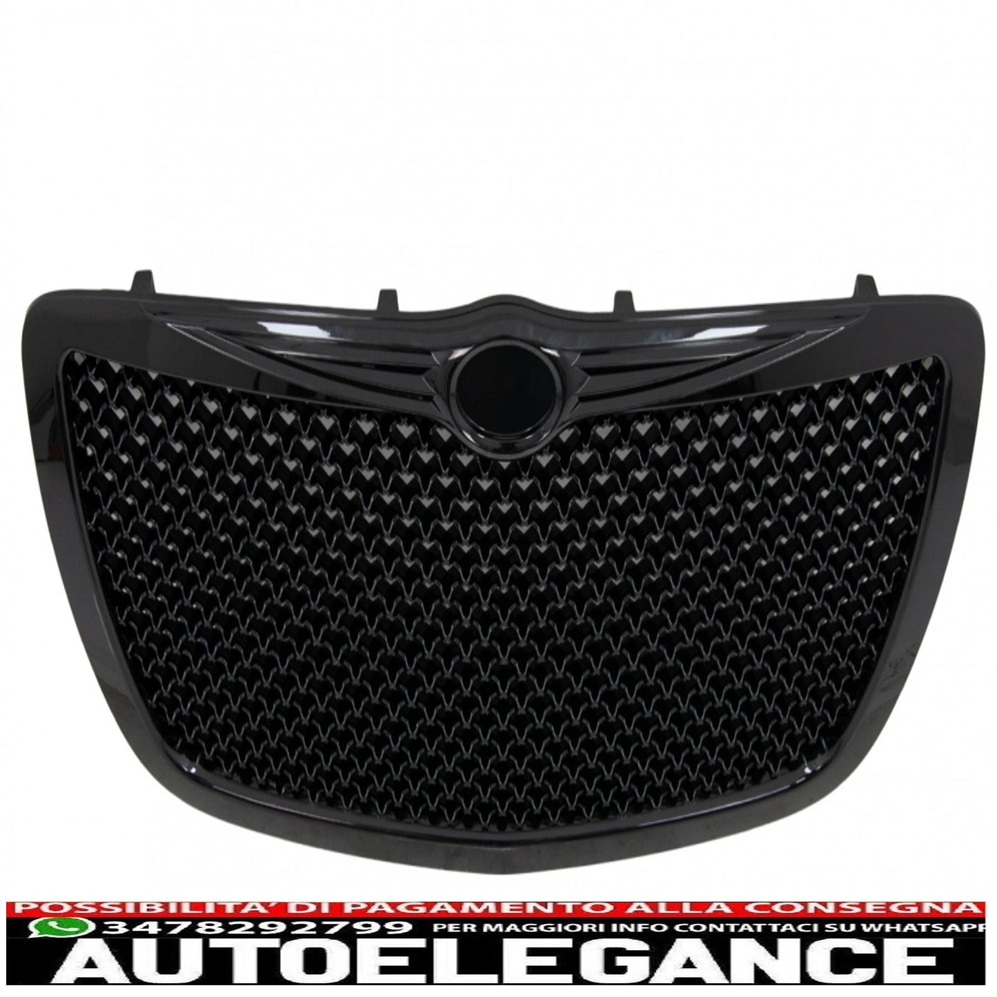 griglia anteriore adatta per chrysler 300c berlina avant bentley look (2004-2011) edizione pianoforte nera