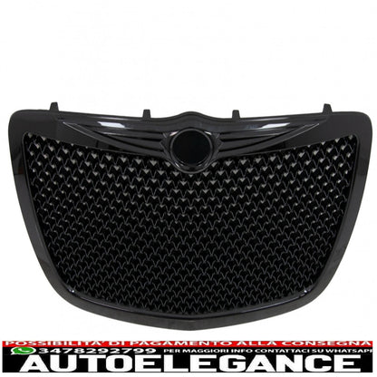griglia anteriore adatta per chrysler 300c berlina avant bentley look (2004-2011) edizione pianoforte nera