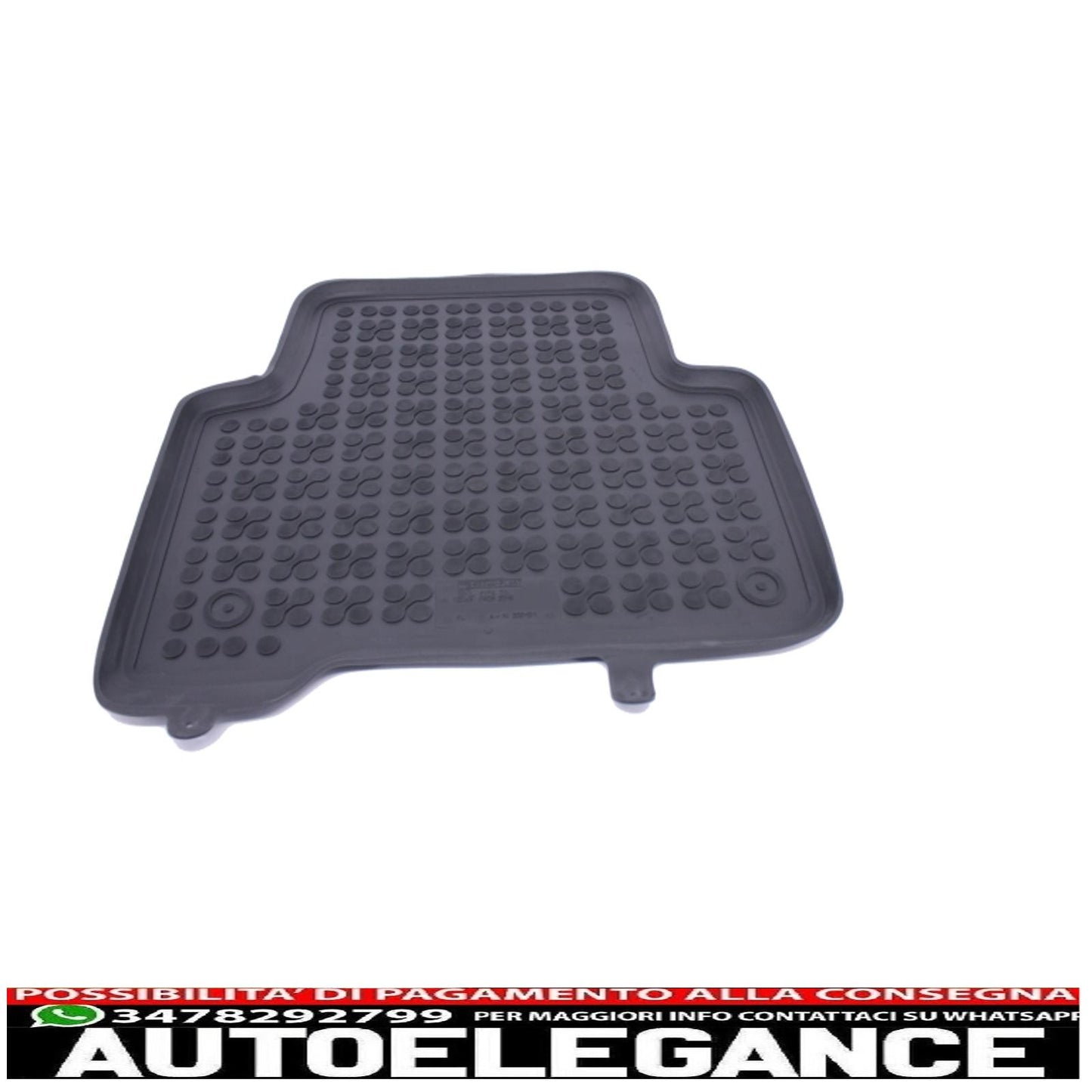 Black rubber mat suitable for VW Tiguan II 2015+