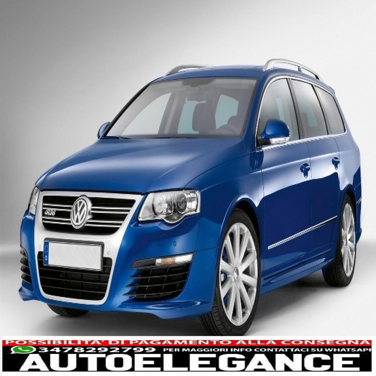 griglia anteriore adatta per vw passat 3c (2007-2010) aspetto alluminio argento