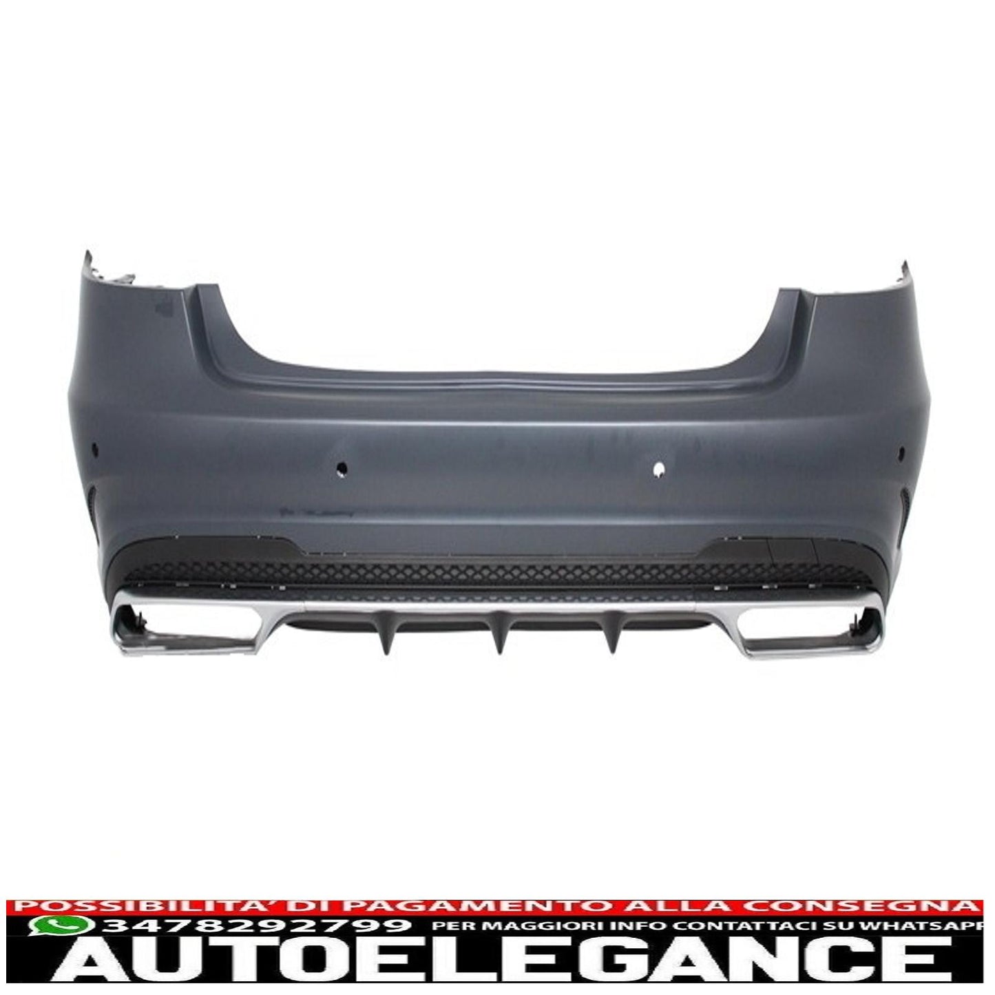 body kit suitable for mercedes e-class w212 restyling (2013-2016) with black exhaust tips e63 piano black design