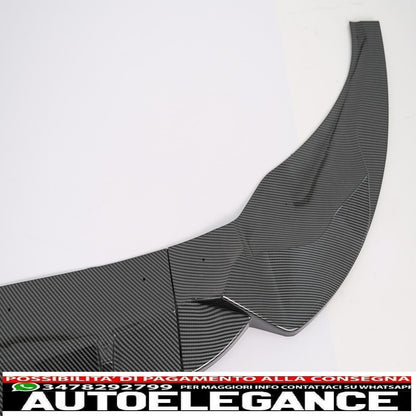 Front bumper spoiler lip suitable for bmw x3 g01 x4 g02 (2018-2020) m sport carbon film covering