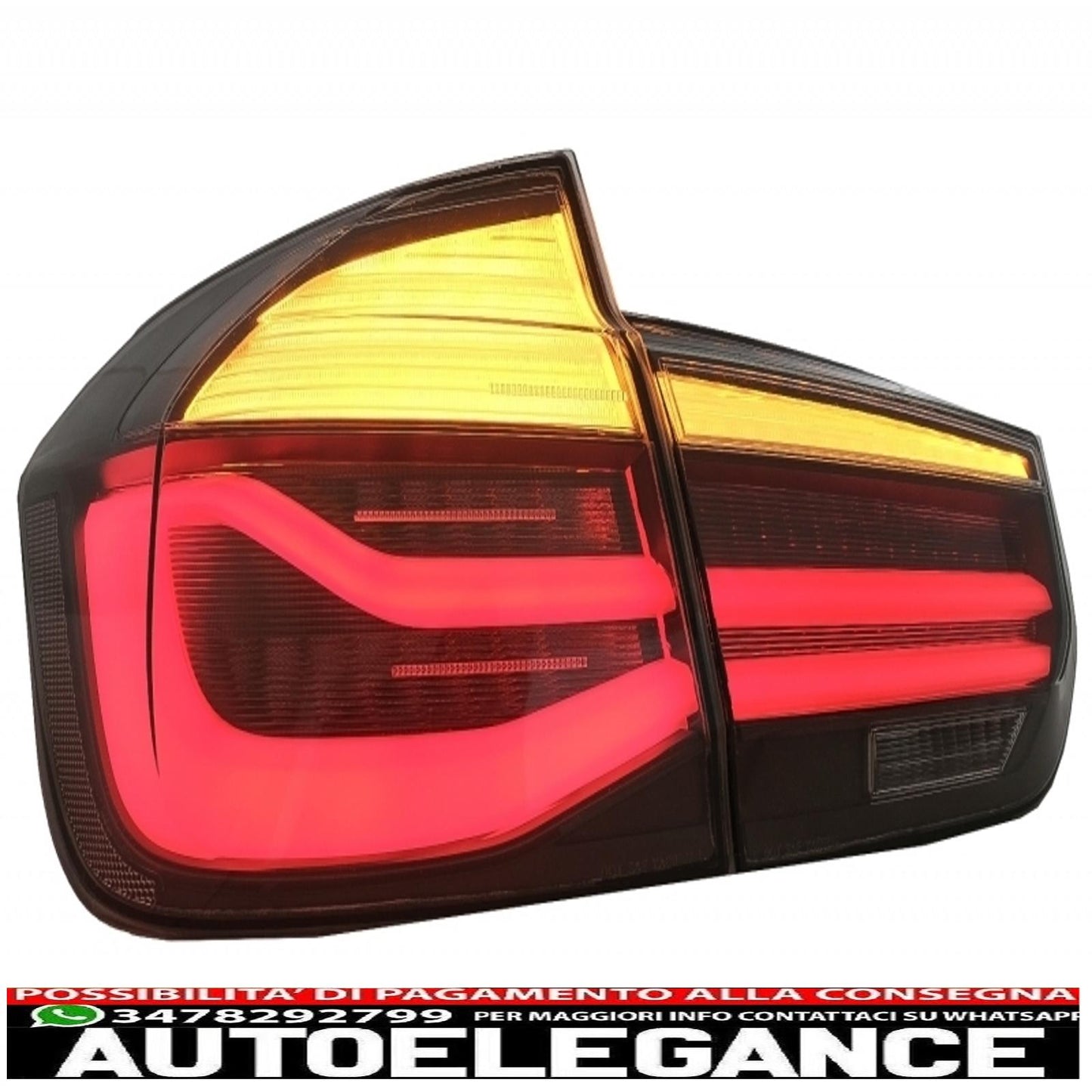body kit suitable for bmw 3 series f30 (2011-2019) with led rear lights dynamic sequential cornering lights evo ii m3 cs design with double carbon exhaust tips 