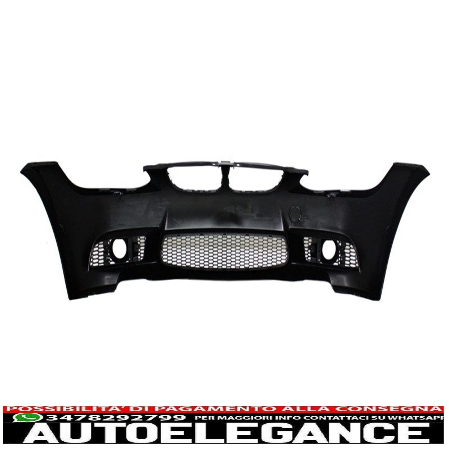 paraurti anteriore con fendinebbia proiettori e minigonne laterali adatto per bmw serie 3 e92 e93 (2006-2009) m3 look