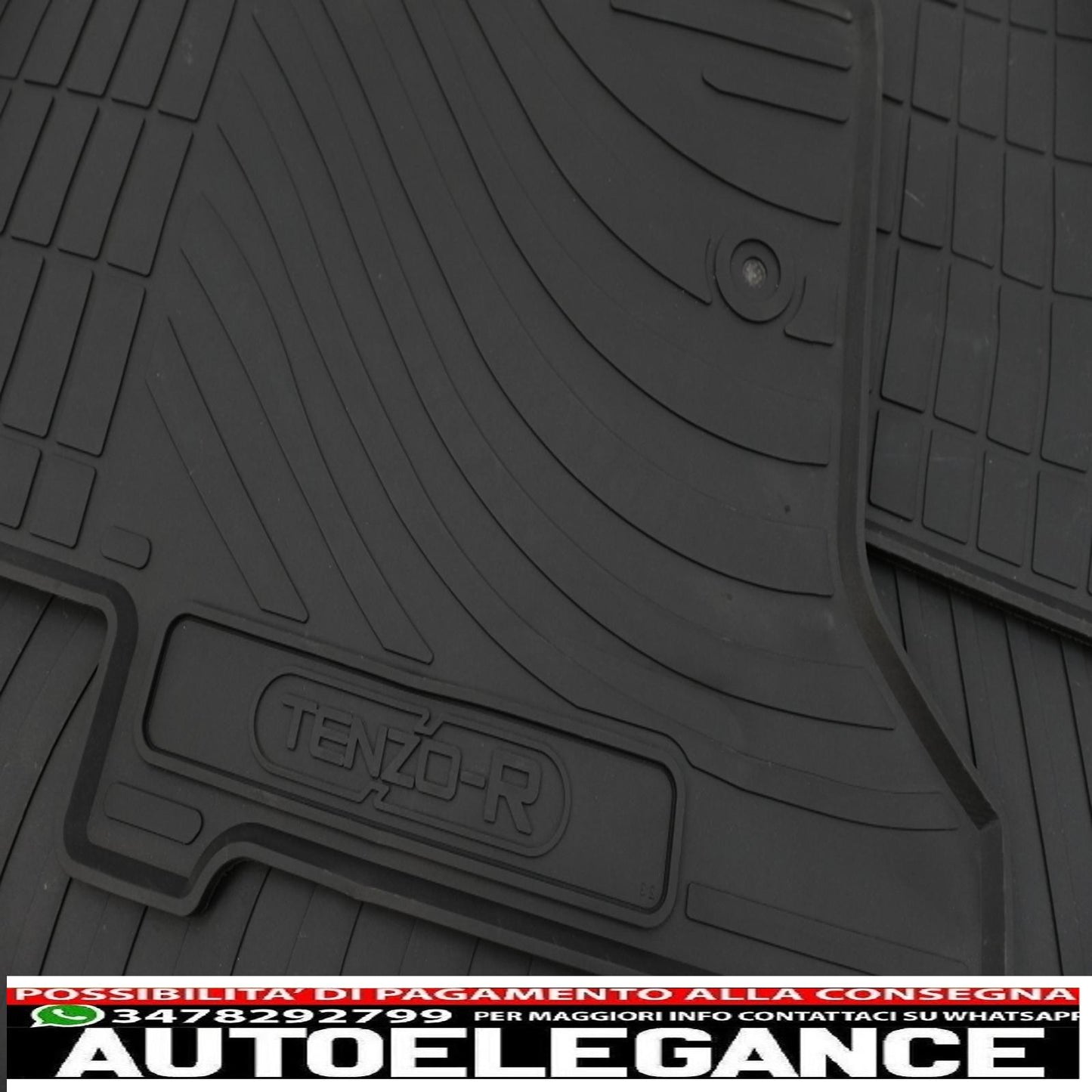 Premium tenzo-r black rubber floor mat suitable for Land Range Rover Sport L320 (2005-2013)