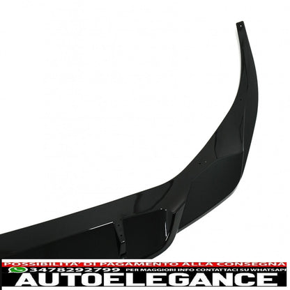 Front Bumper Spoiler Lip Suitable for BMW 7 Series G11 G12 LCI M Sport (02.2019-up) Piano Black 