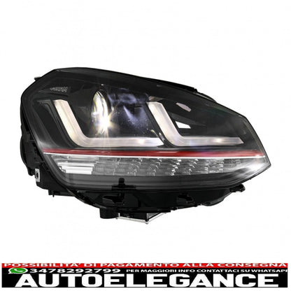 Osram full LED ledriving headlights suitable for VW Golf 7 VII (2012-2017) Red GTI upgrade for halogens