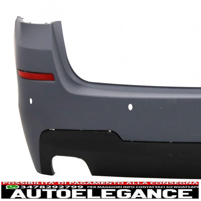 paraurti anteriore senza fendinebbia con paraurti posteriore adatto per bmw serie 5 f11 touring (2011-2014) design m-technik