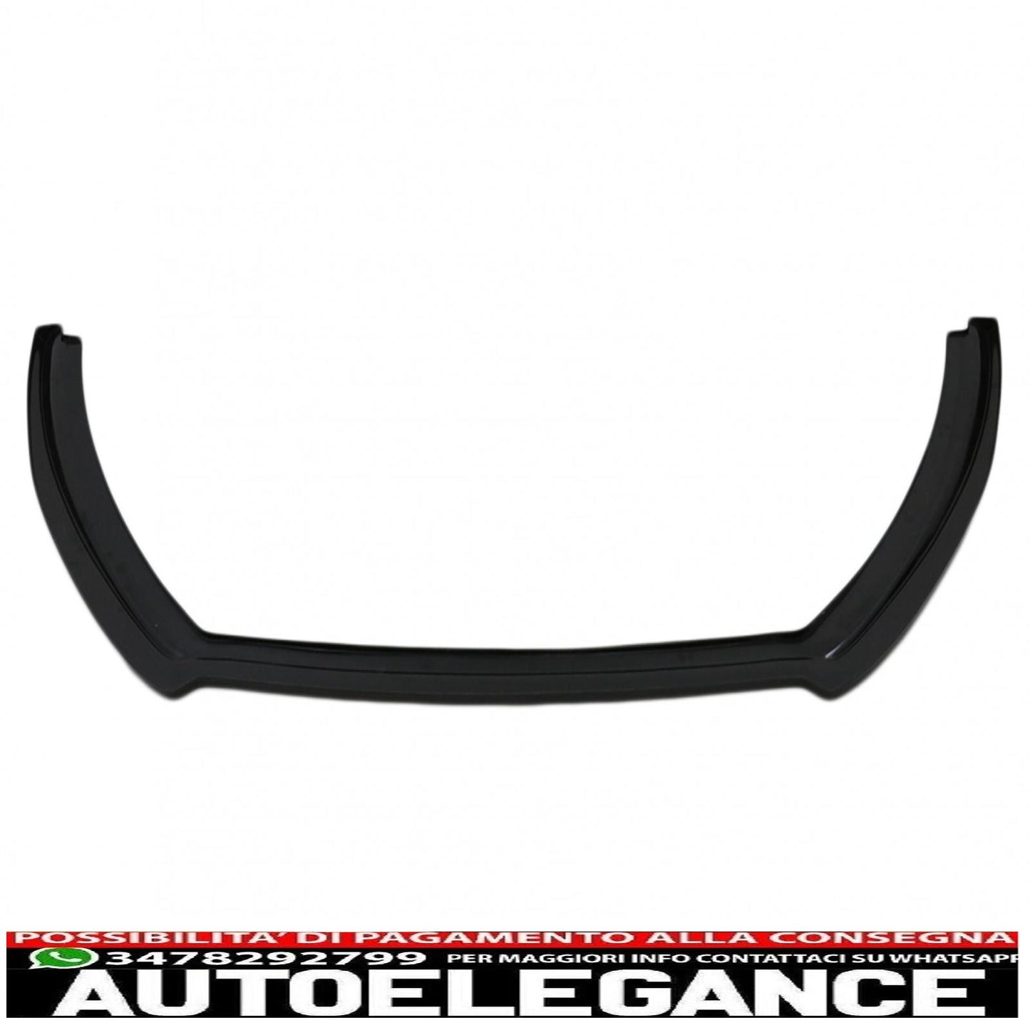 Front Bumper Spoiler Lip Fit For Ford Fiesta MK8 ST/ST-LINE (2017-2021) Piano Black 