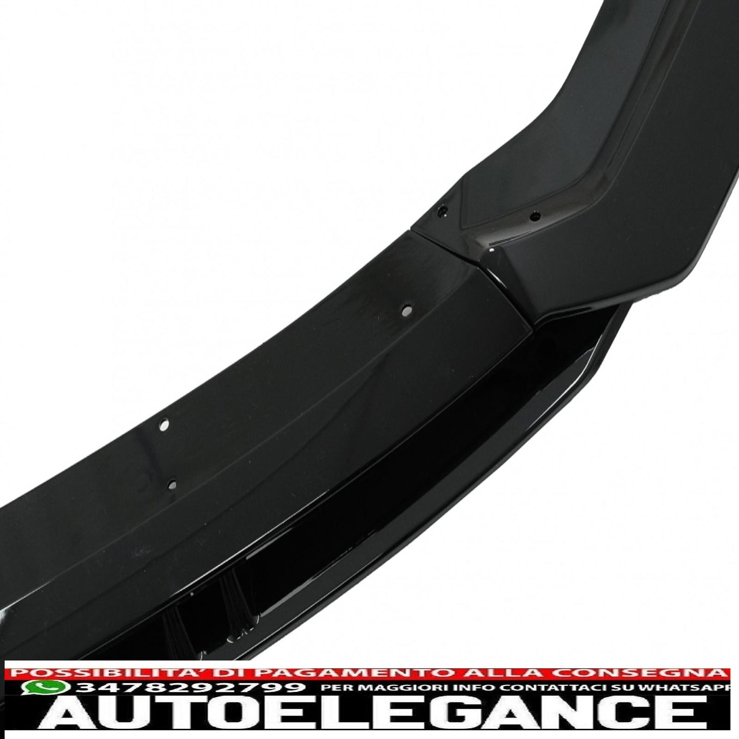 Additional spoiler for front bumper suitable for audi a3 8v restyling s-line (2017-up) piano black 