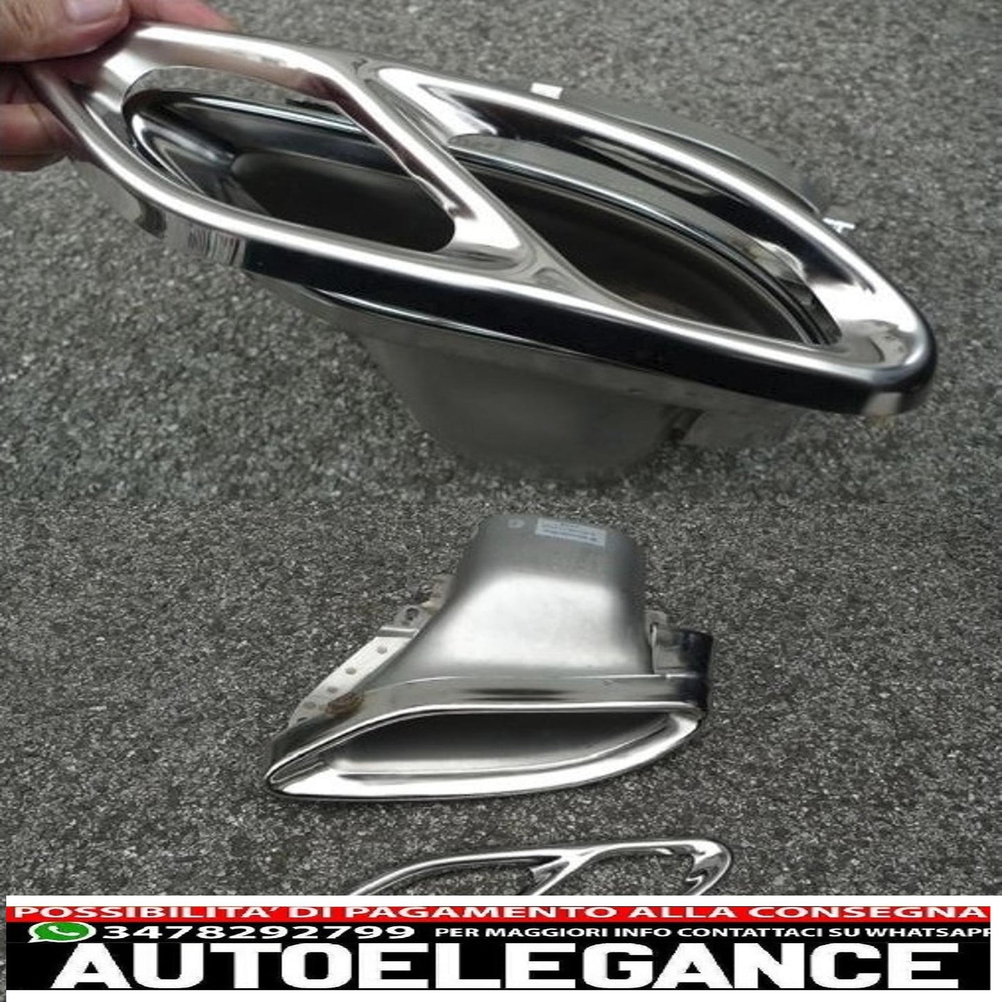 Muffler tips suitable for mercedes c class w205 s65 e65 gle w166 x166 glc w253 sport design