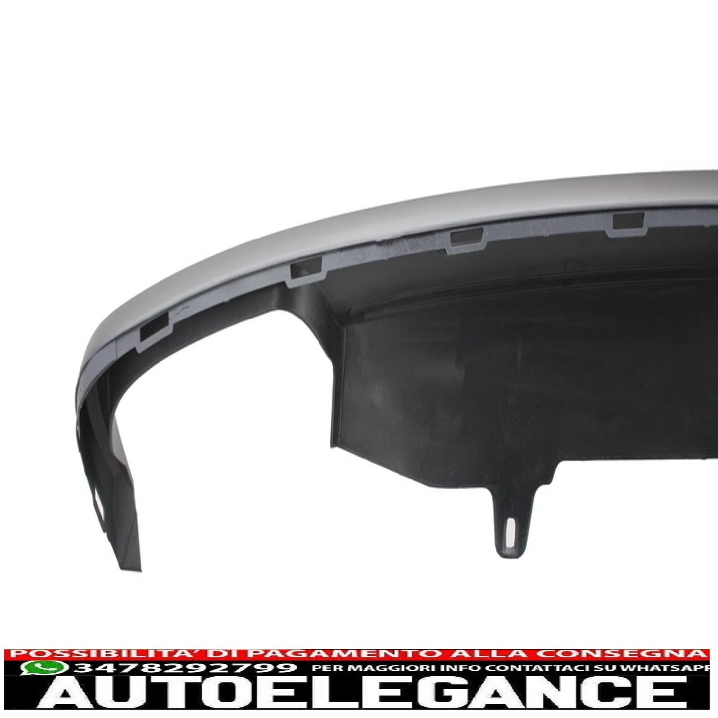 Diffusore d'aria per mantovana paraurti posteriore adatto per audi a6 4g (2012-2015) design s6