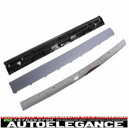 Rear bumper protection kit running board and boot lid suitable for range rover sport l320 (2005-2011) autobiography look chrome