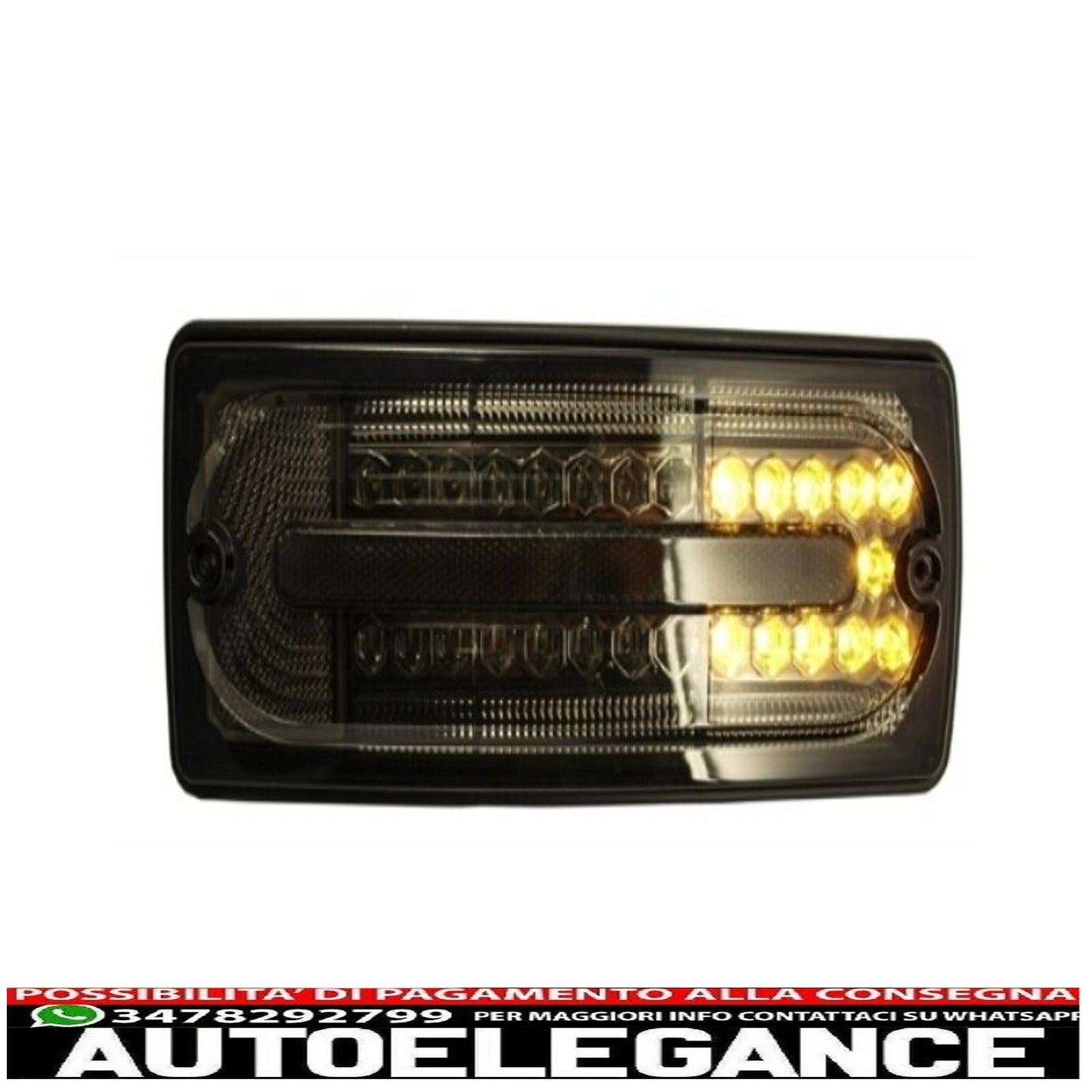 fanali posteriori full led adatti per mercedes classe g w463 (1989-2015) fumé