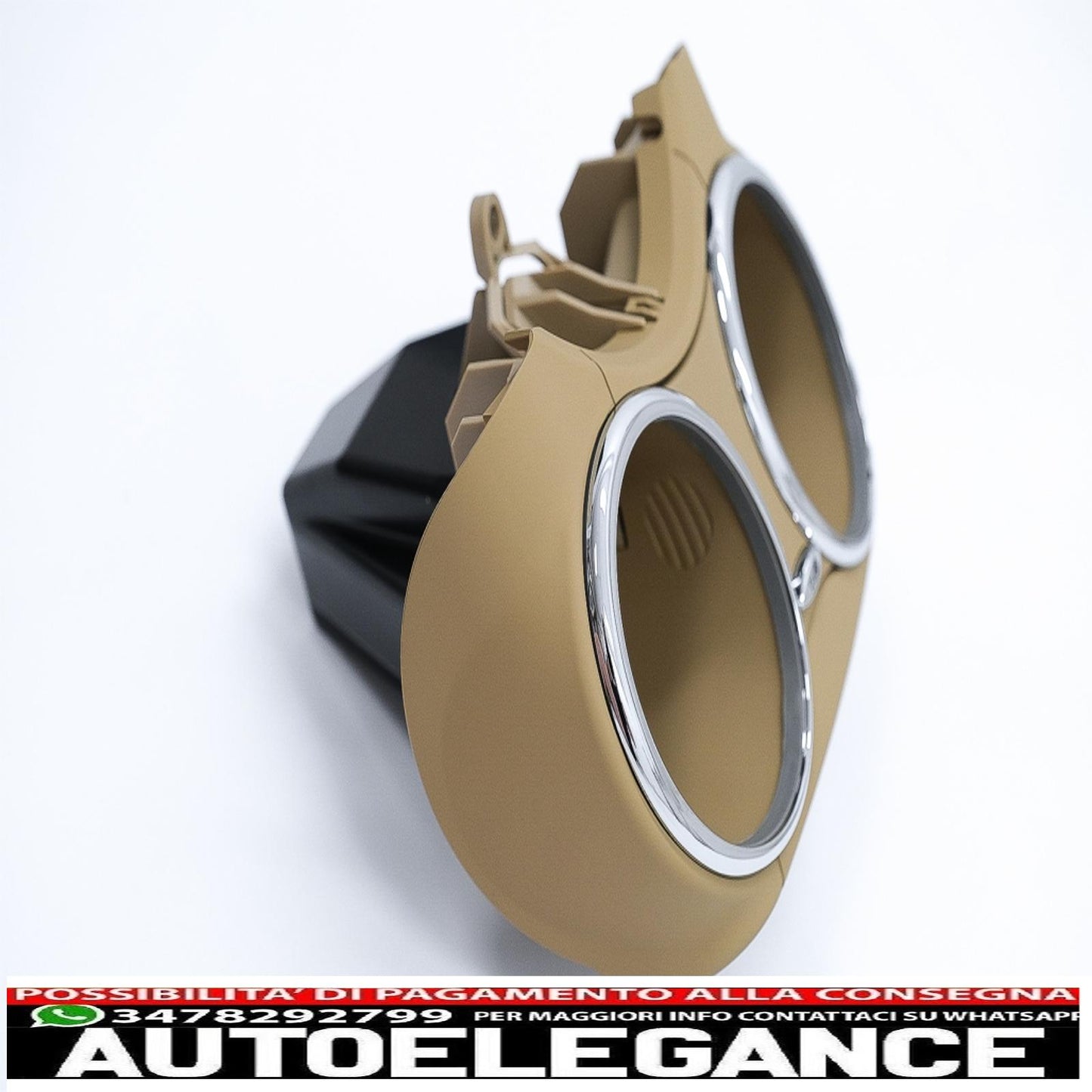 Front Double Cup Holder Suitable For Mercedes Benz CLS C219 W219 (2003-2010) Beige