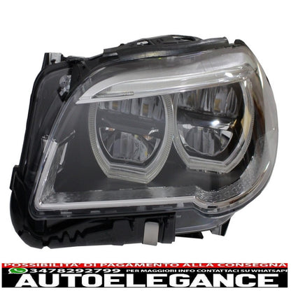 fari anteriori full led adatti per bmw serie 5 f10 f11 (2011-2013) angel eye