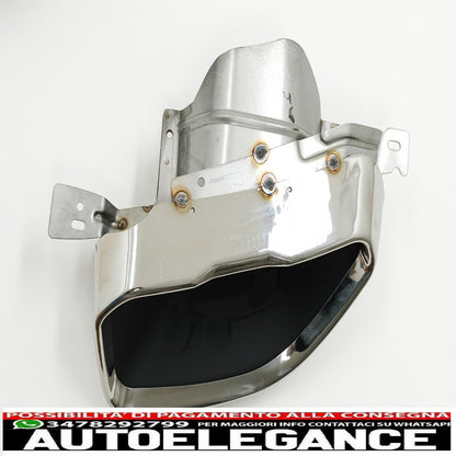 Diffusore mantovana per paraurti posteriore con terminali di scarico cromati adatto per BMW serie 3 G20 G28 berlina G21 Touring (2018-2022) M340i M Look