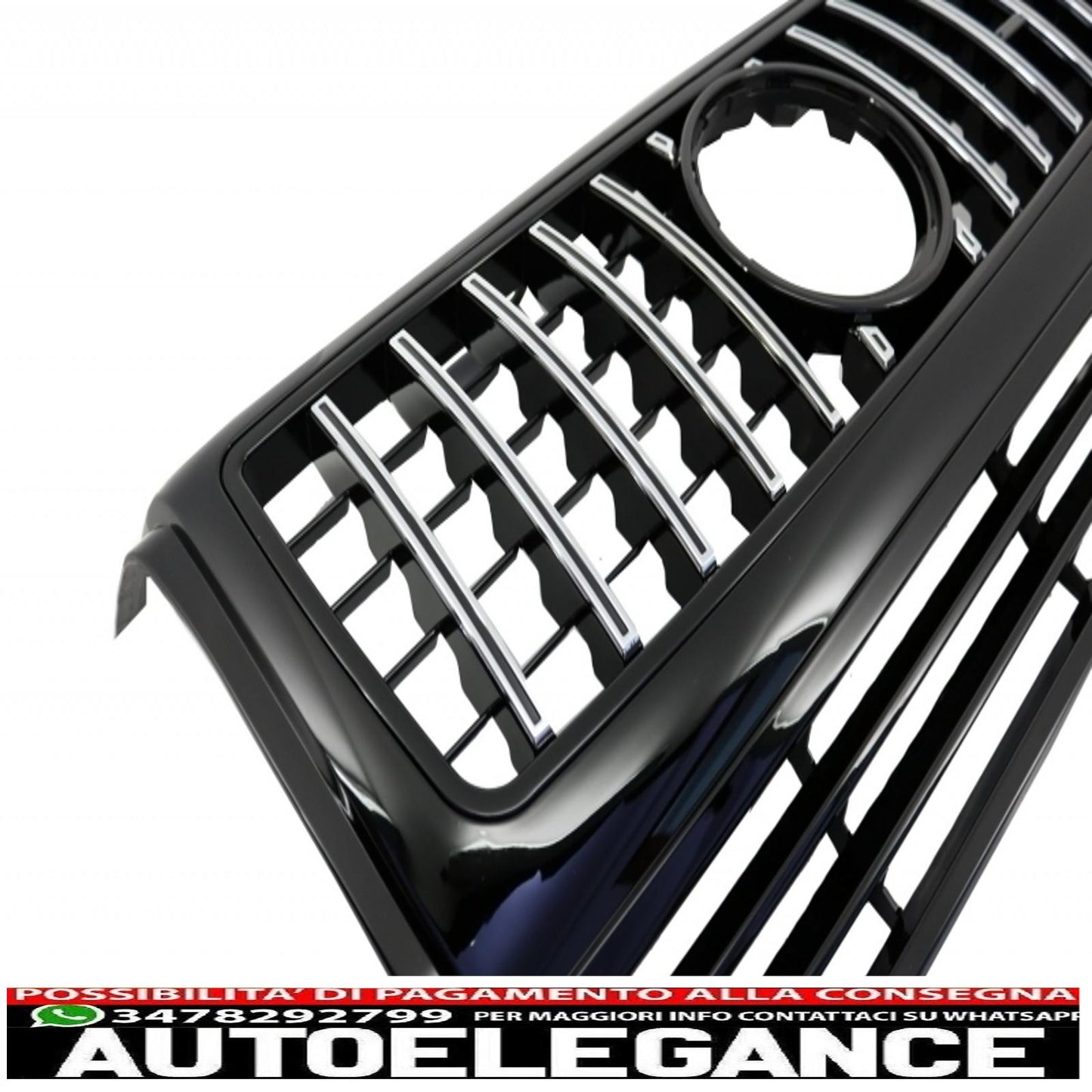 gruppo paraurti anteriore adatto per mercedes classe g w463 (1989-2012) con griglia g63 gt-r design panamericana