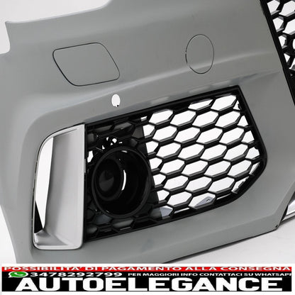 paraurti anteriore con griglia centrale adatto per audi a6 c7 4g (2011-2015) design rs6