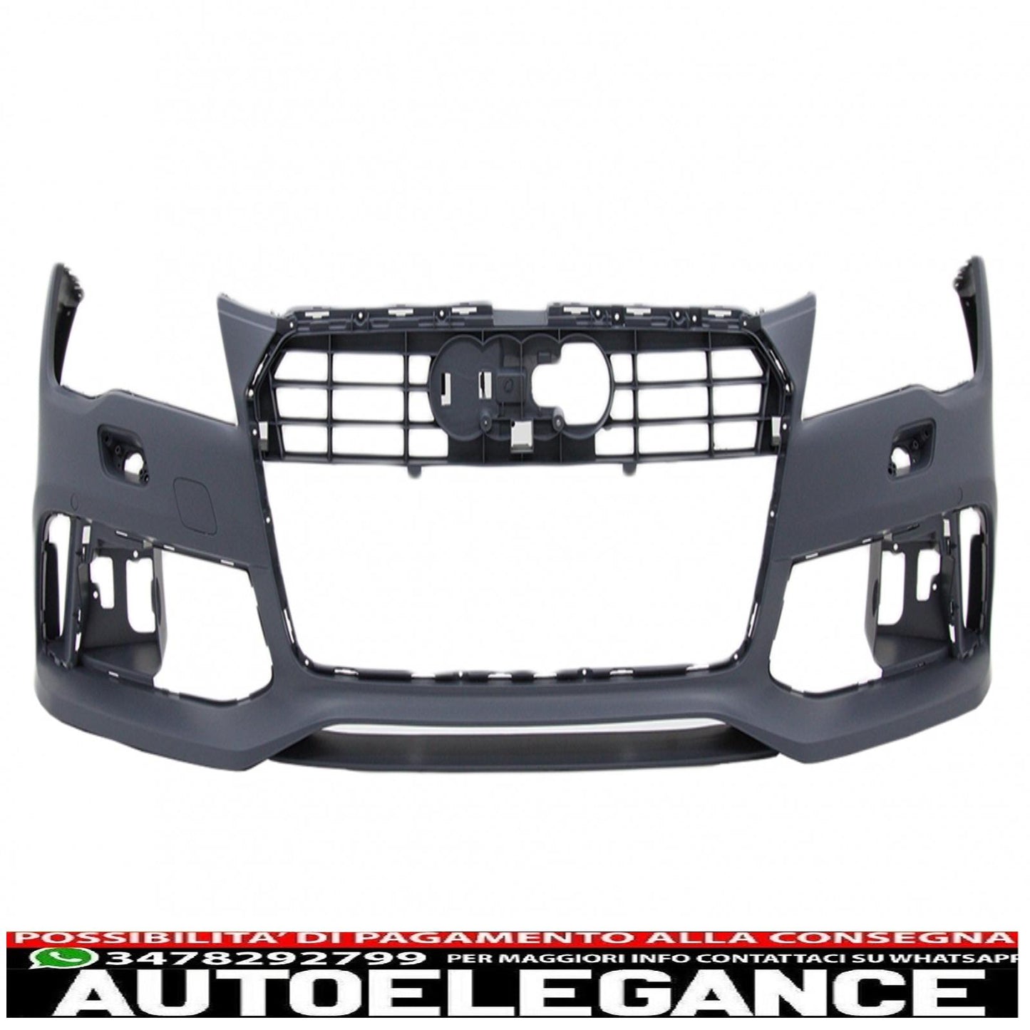 Paraurti anteriore e diffusore posteriore con terminali di scarico e luci posteriori a LED adatti per audi a7 4g pre-facelift (2010-2014) design RS7