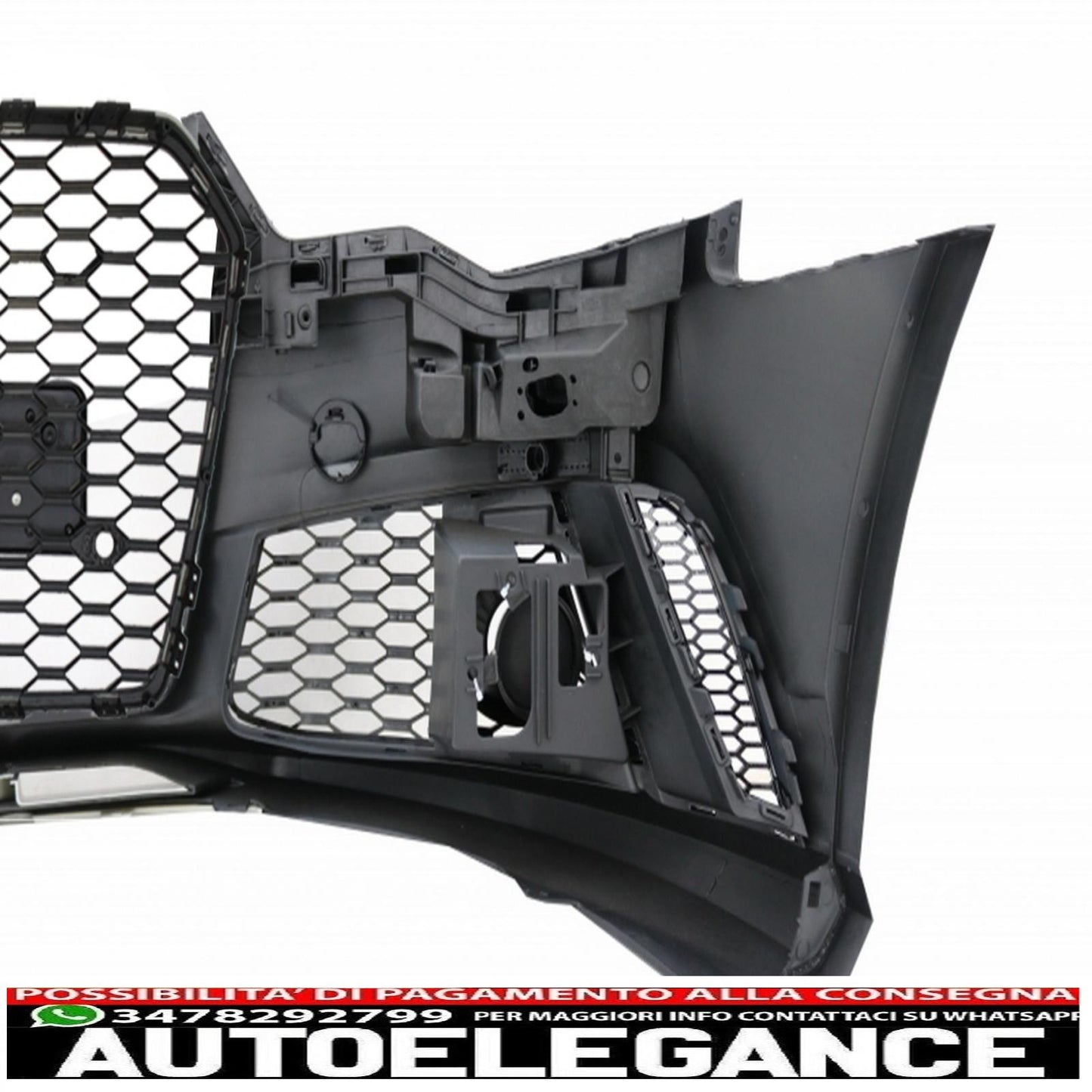 front bumper with additional spoiler suitable for audi a6 c7 4g (2011-2015) rs6 design 