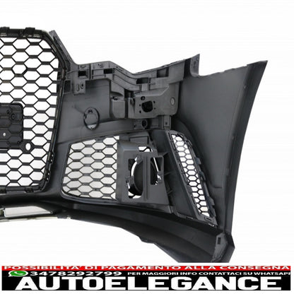 front bumper with additional spoiler suitable for audi a6 c7 4g (2011-2015) rs6 design 