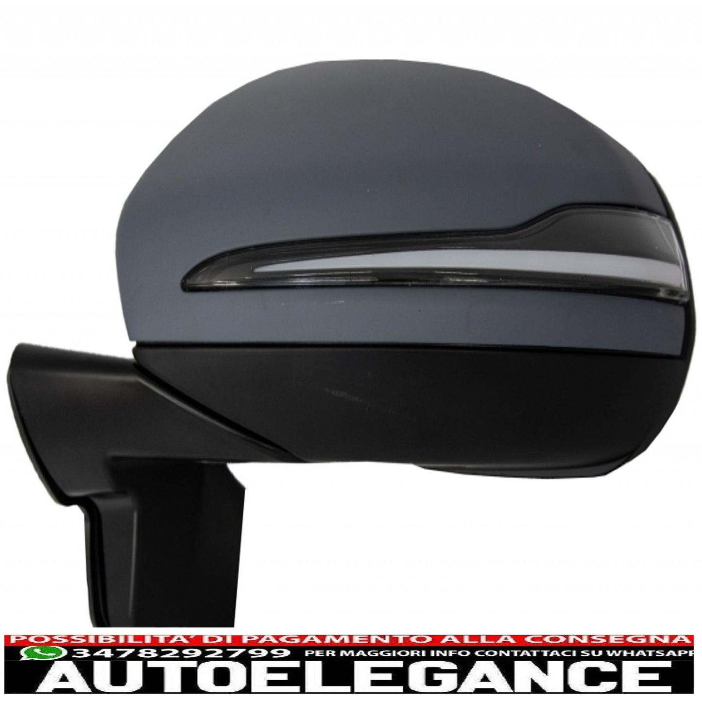 Complete mirror assembly with dynamic sequential LED direction lights suitable for mercedes g-class w463 (1989-2017) 2018 restyling design