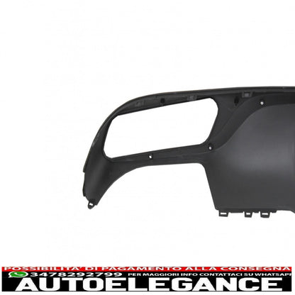 Diffusore d'aria per paraurti posteriore adatto per mercedes classe e w213 s213 standard (2016-2019) e63 design edizione cromata