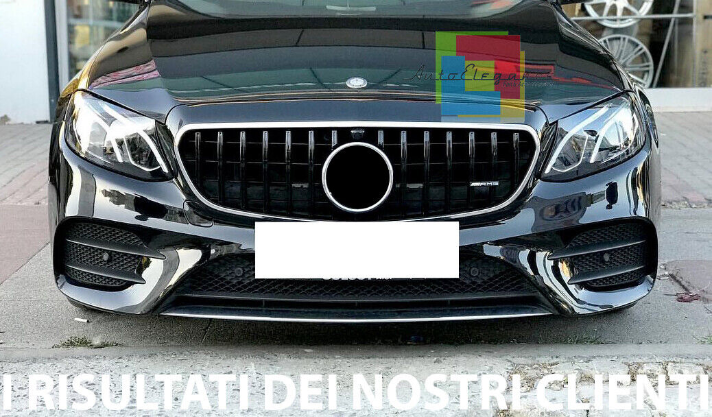 MERCEDES E-CLASS W213 S213 2016+ AMG FRONT GRILLE BLACK PANAMERICA