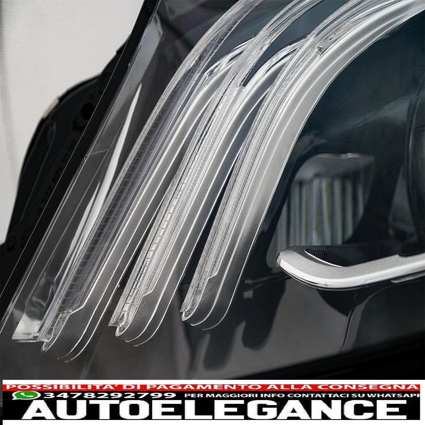 fari anteriori full led adatti per mercedes classe s w222 maybach x222 (2013-2017) look restyling