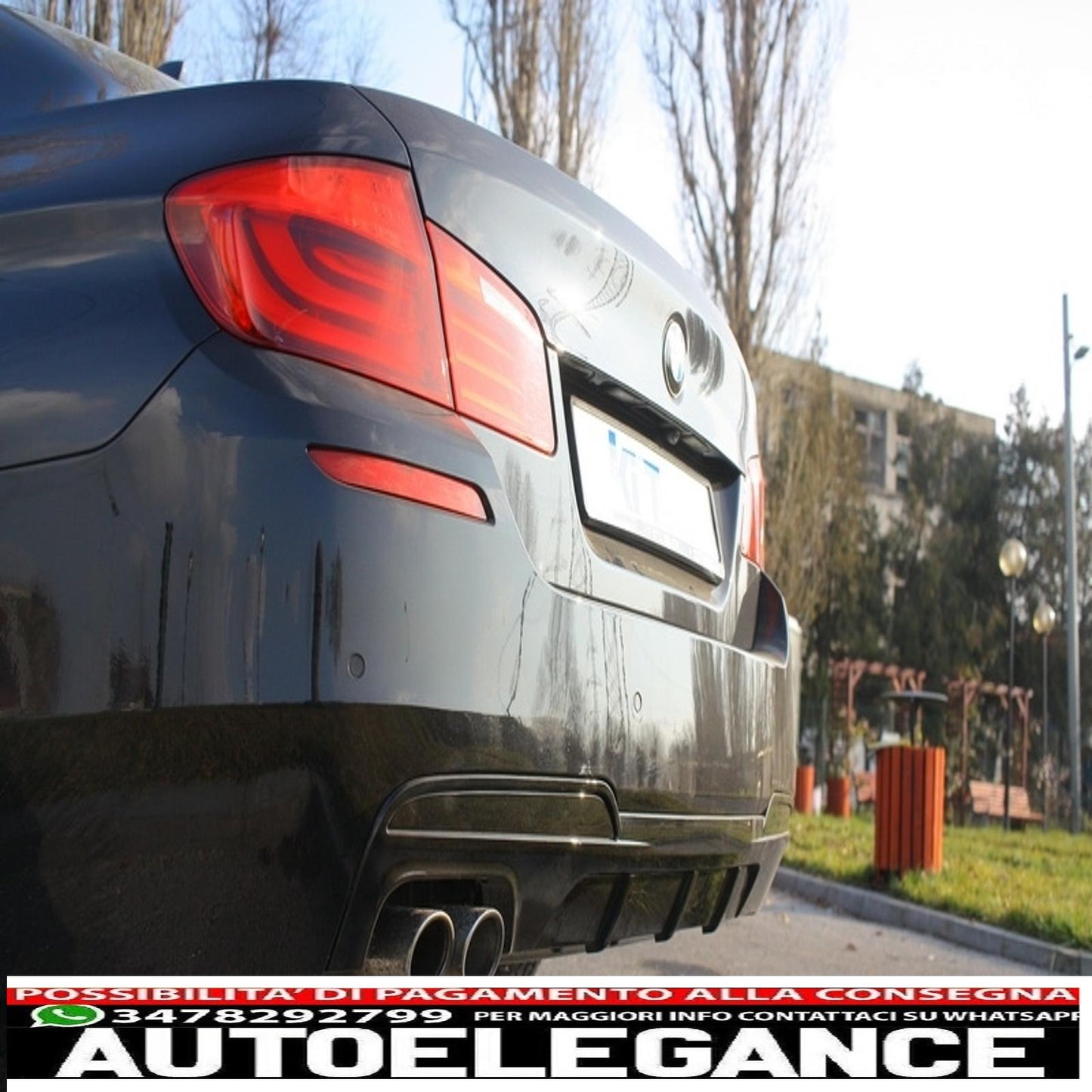 Diffusore d'aria sinistro a doppia uscita adatto per bmw serie 5 f10 f11 berlina touring (2011-2017) design m-performance