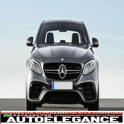 center grille suitable for mercedes e class w213 s213 c238 a238 (2016-2019) black chrome design e63