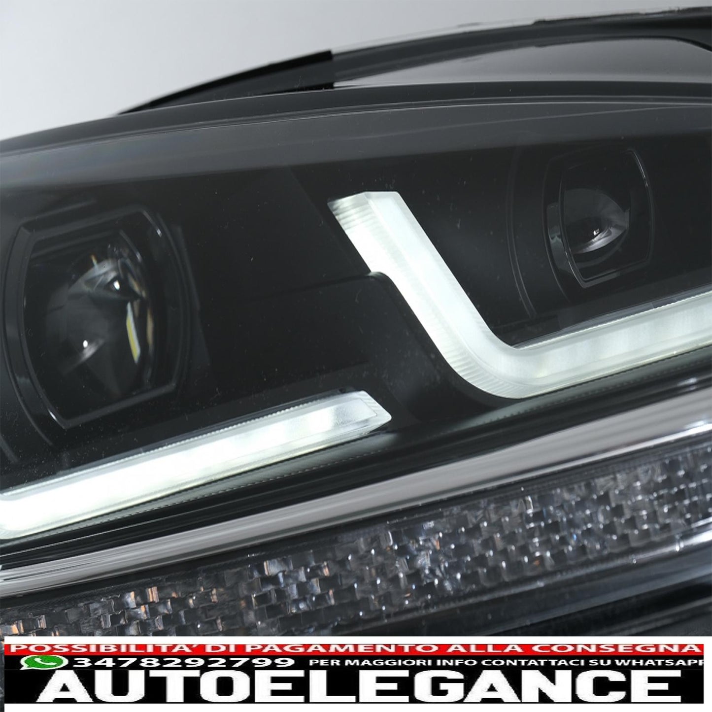 osram full led ledriving headlights suitable for vw golf 7.5 facelift (2017-2020) upgrade for halogens with dynamic sequential cornering lights 