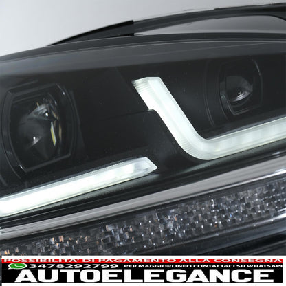 osram full led ledriving headlights suitable for vw golf 7.5 facelift (2017-2020) upgrade for halogens with dynamic sequential cornering lights 