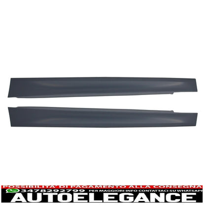 kit carrozzeria completo adatto per bmw serie 3 f30 (2011-2019) design m-performance con parafanghi anteriori neri e cofano cofano e terminali marmitta in carbonio