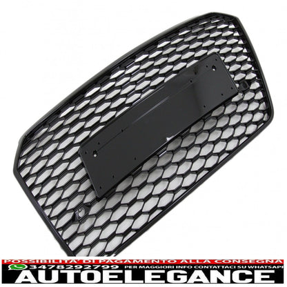 paraurti anteriore adatto per audi a7 4g pre-facelift (2010-2014) design rs7 con griglia