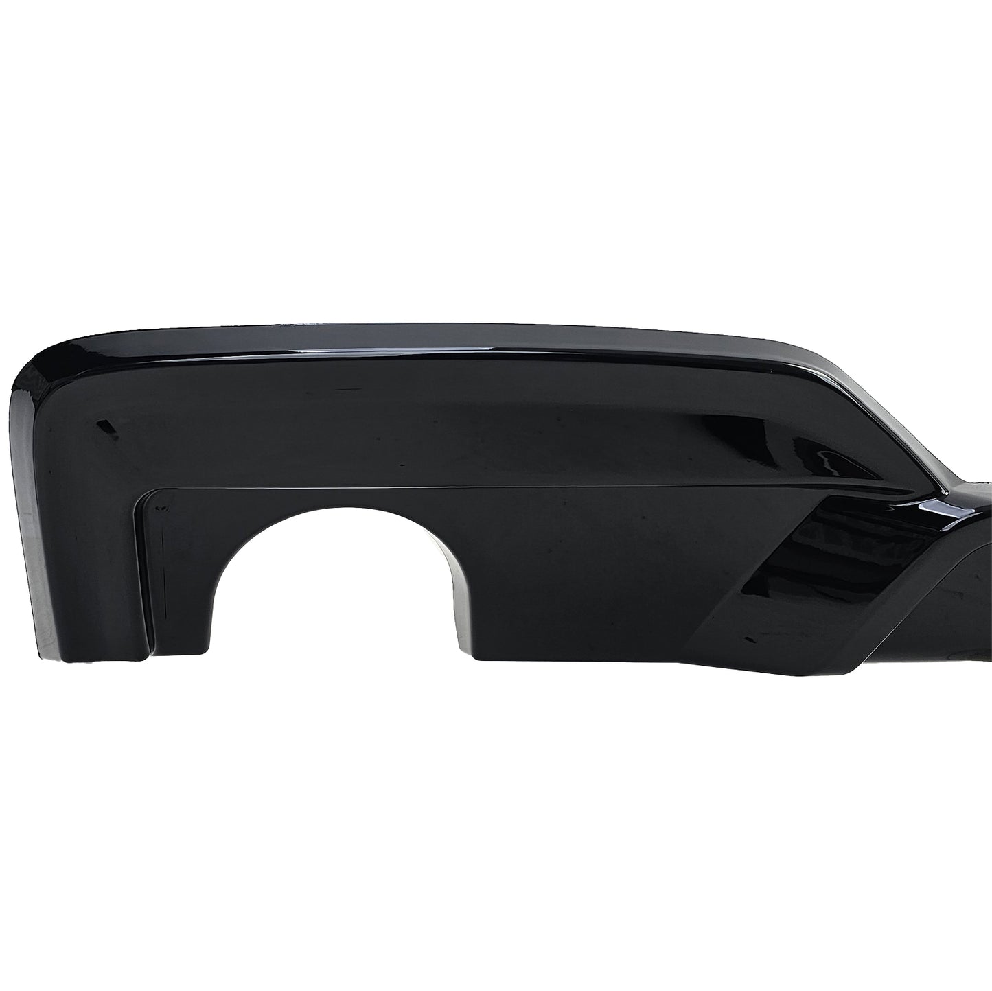 DIFFUSORE POSTERIORE 1+1 ADATTO PER BMW SERIE 6 F12 F13 F06 LOOK NERO LUCIDO