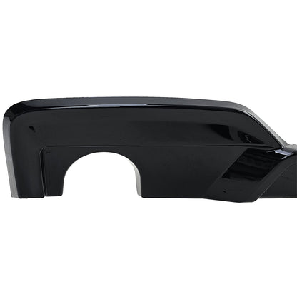 DIFFUSORE POSTERIORE 1+1 ADATTO PER BMW SERIE 6 F12 F13 F06 LOOK NERO LUCIDO
