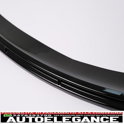 Front Bumper Spoiler Lip Add-on Fits Tesla Model Y (2020-up) Piano Black