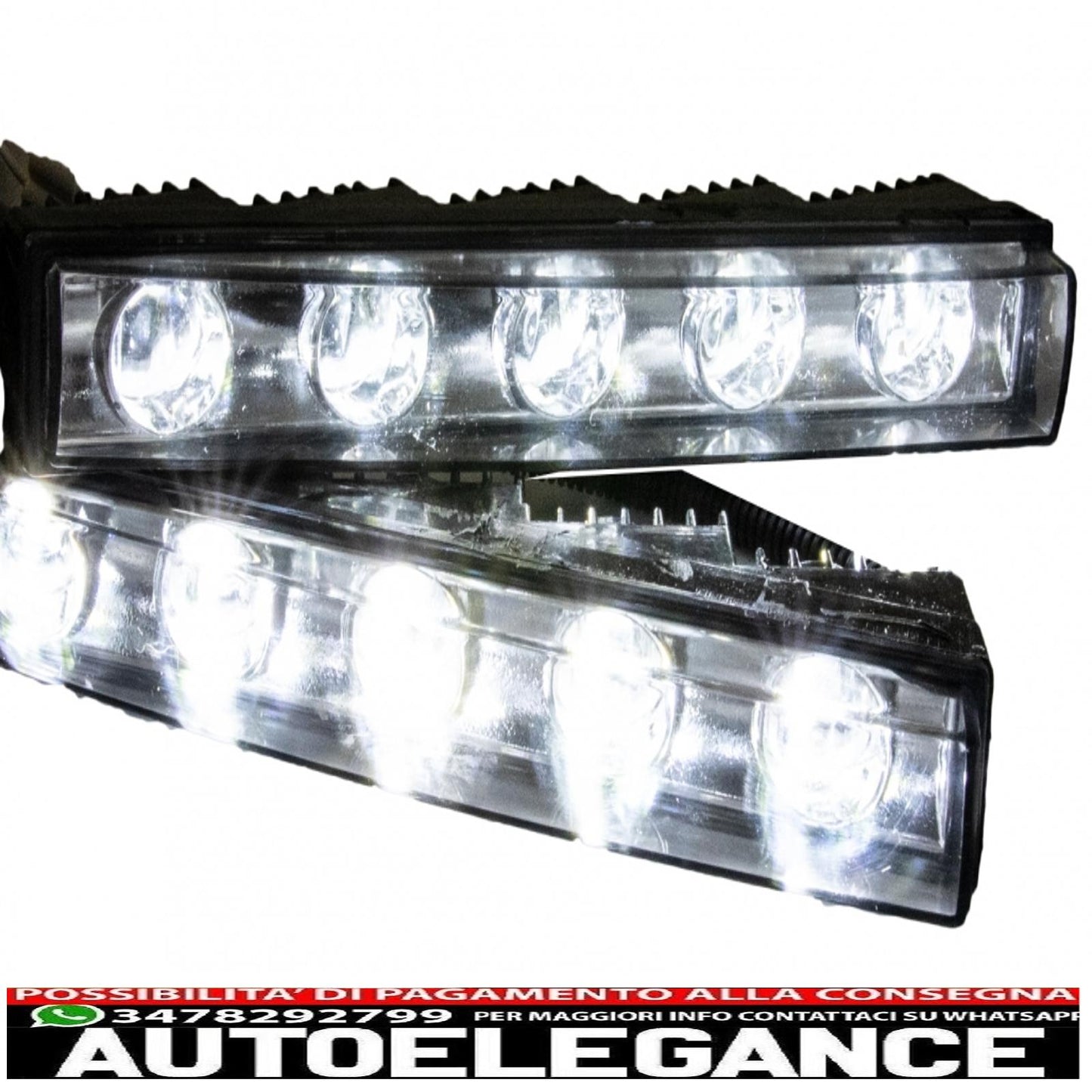 Chrome drl led daytime running lights suitable for mercedes g class w463 (1989-up) g65 design 