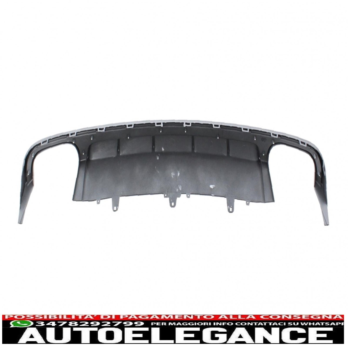 Diffusore mantovana per paraurti posteriore con terminali di scarico adatto per audi a6 4g facelift (2015-2018) berlina limousine s6 design