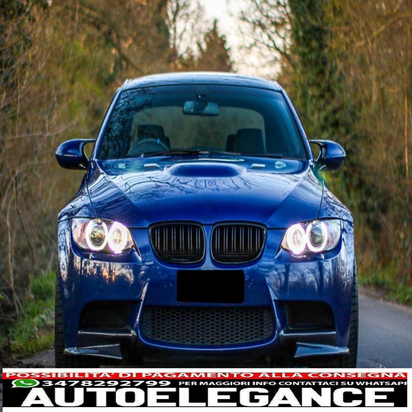 Front grills suitable for BMW 3 series e92 e93 coupe cabriolet nonlci (2006-2009) double stripe M sport design package